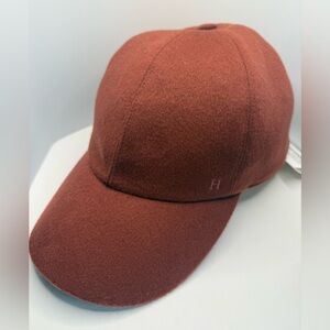 Hermes Riley Drap Cap Size 59 Rouge Basque Casquette Cachemire